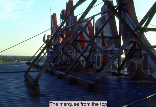 Gratiot Drive-In Theatre - Marquee From Top Courtesy Alan Finch